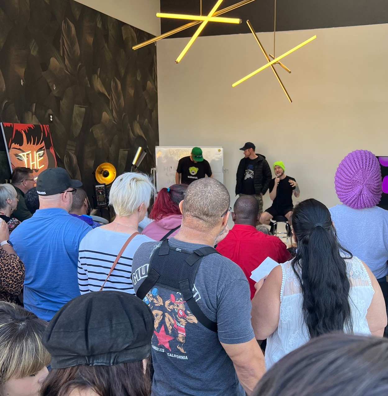 The Voice of Cash speaking at a Las Vegas local event